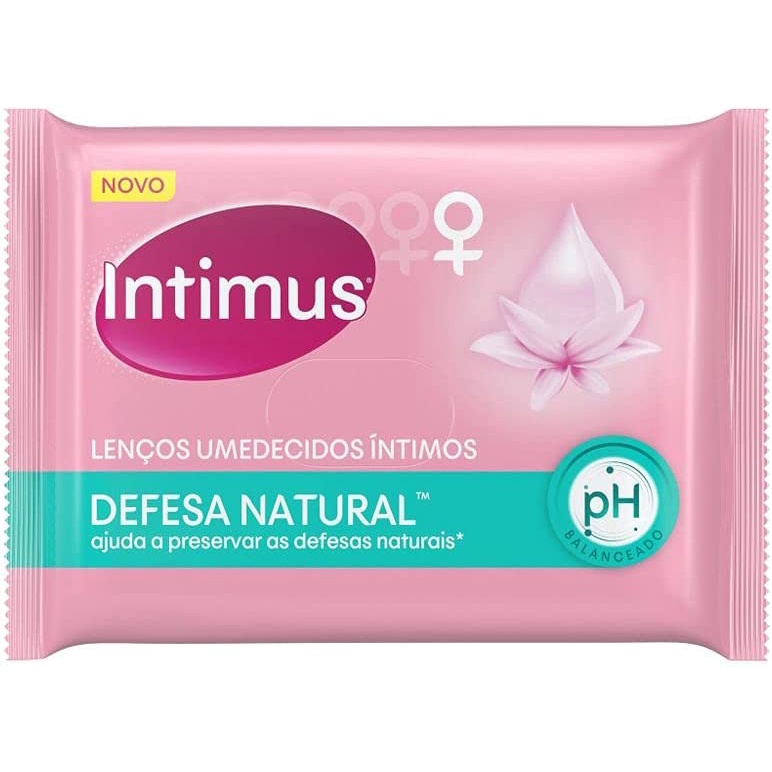 Lenços Umedecidos Intimus Defesas Naturais - 16 unidades