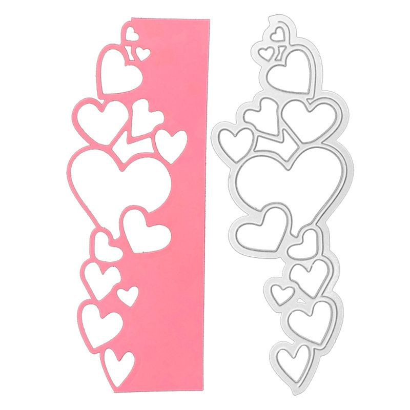 Forma Coração Corte Morrer Cortes Aço Carbono Scrapbooking Embossing Oco