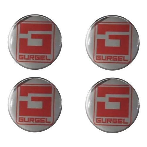 Kit 4 Adesivos Relevo 3d Roda Calota 5,5cm Carro Gurgel M1