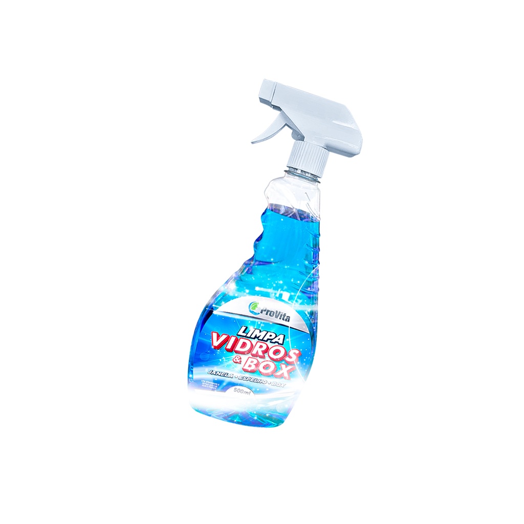 Limpa Vidros  Box e Espelhos Provita - elimina manchas e sujeiras com eficiência