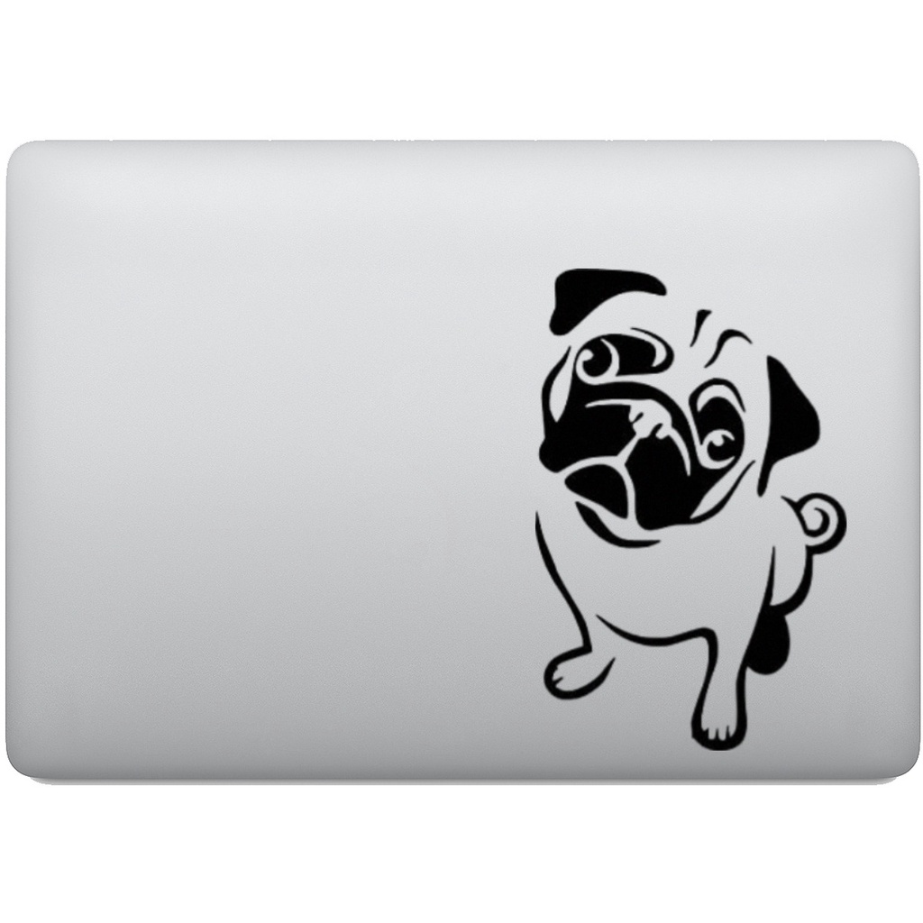Adesivo de Notebook Cachorro Raça Pug