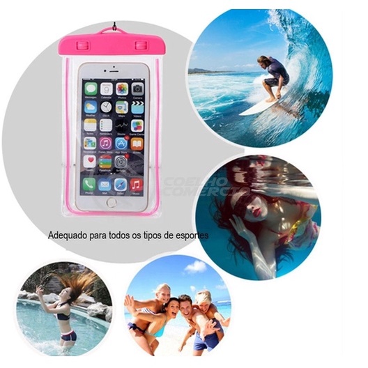 Bolsa Case Capa Prova D`água Estanque Universal Celular