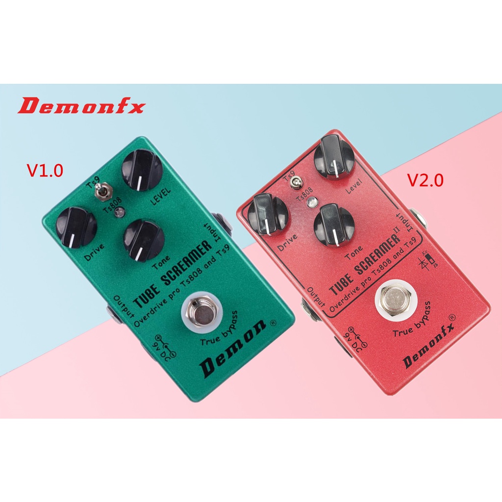 Demonfx pedal De Efeito De Guitarra Com 2 Em 1 Para Elétrica