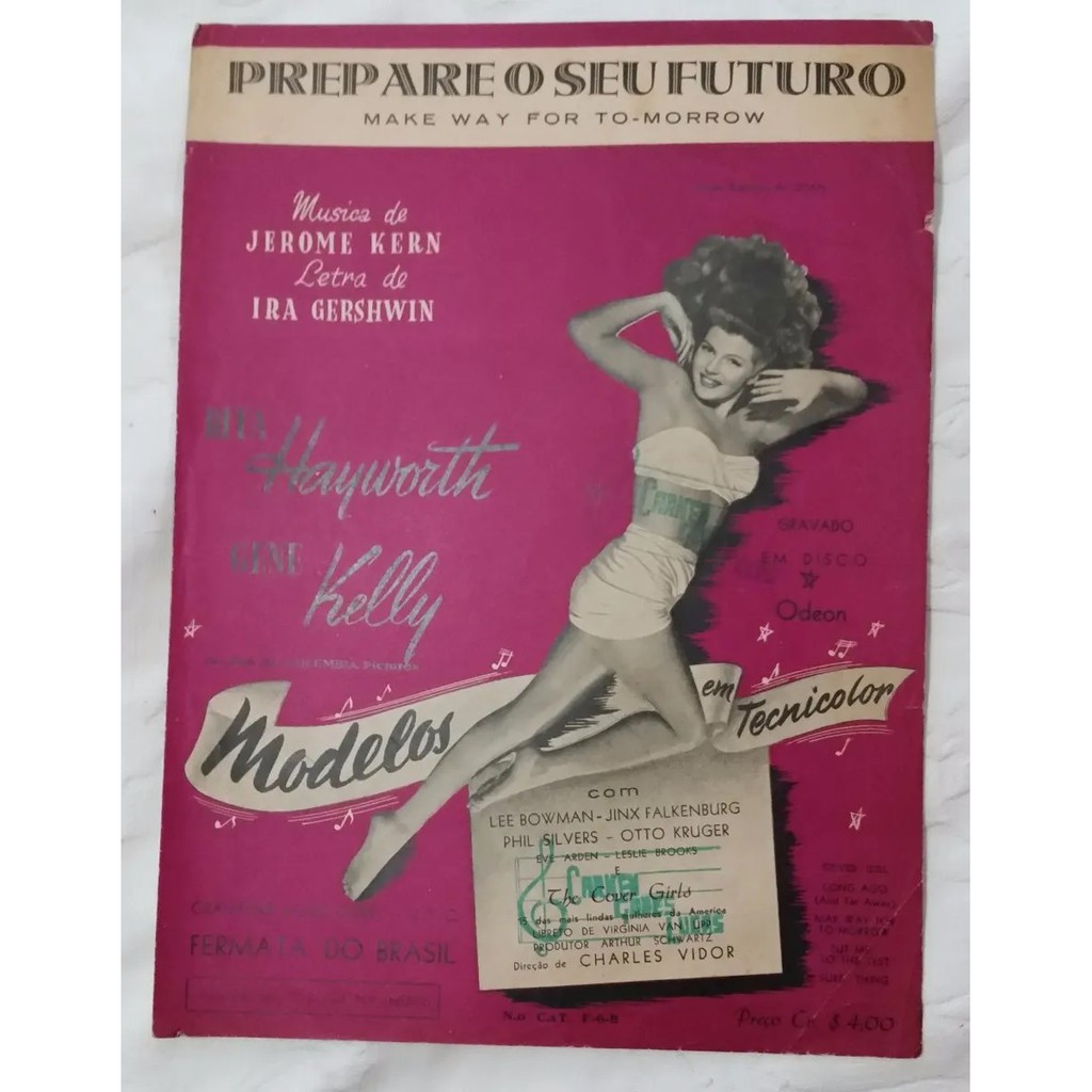 Partitura Antiga - Prepare Seu Futuro - Jerome Kern - Ira Gershwin