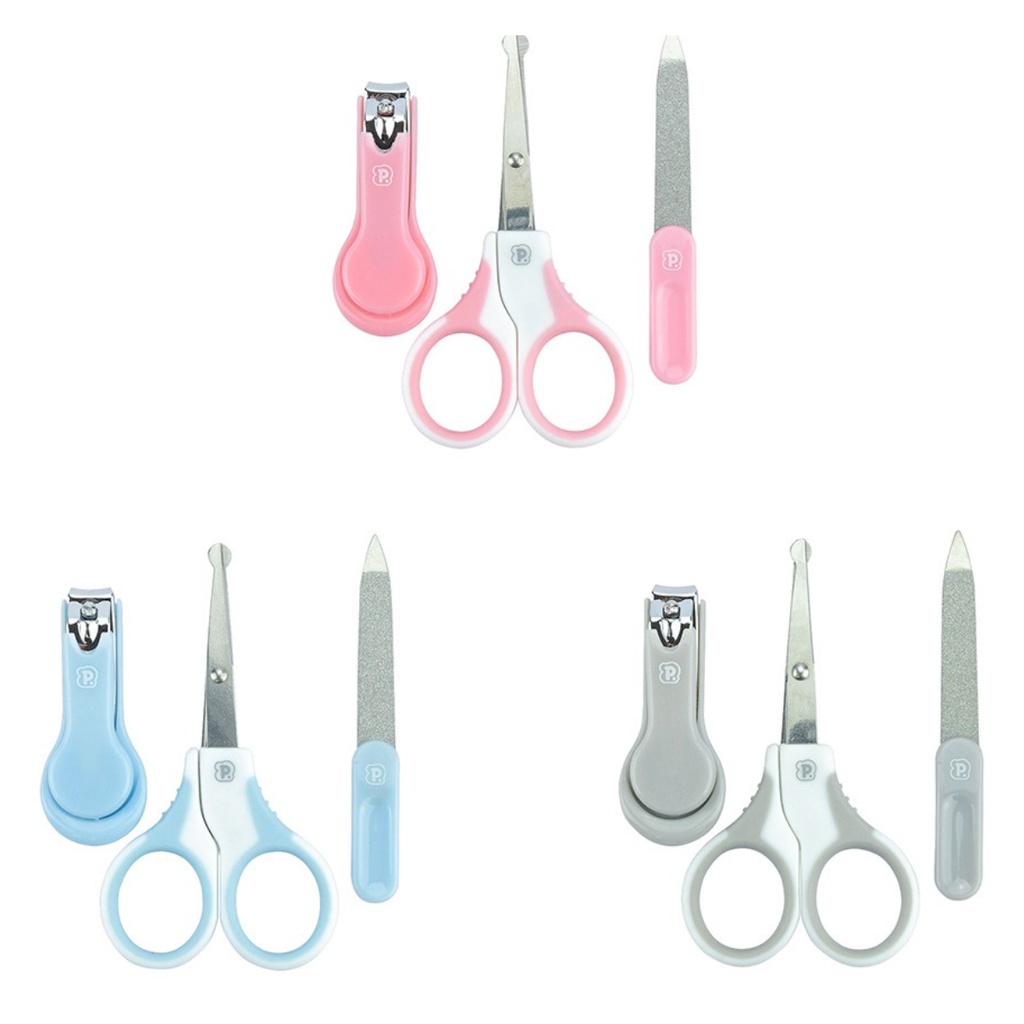 Kit higiene manicure infantil bebê 3 peças unha pimpolho