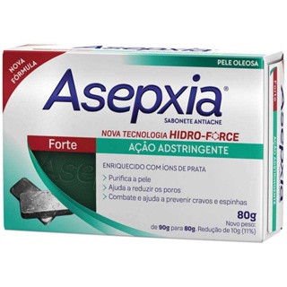Asepxia sabonete 80g forte pele oleosa adstringente cravos e espinhas em Oferta na Shopee