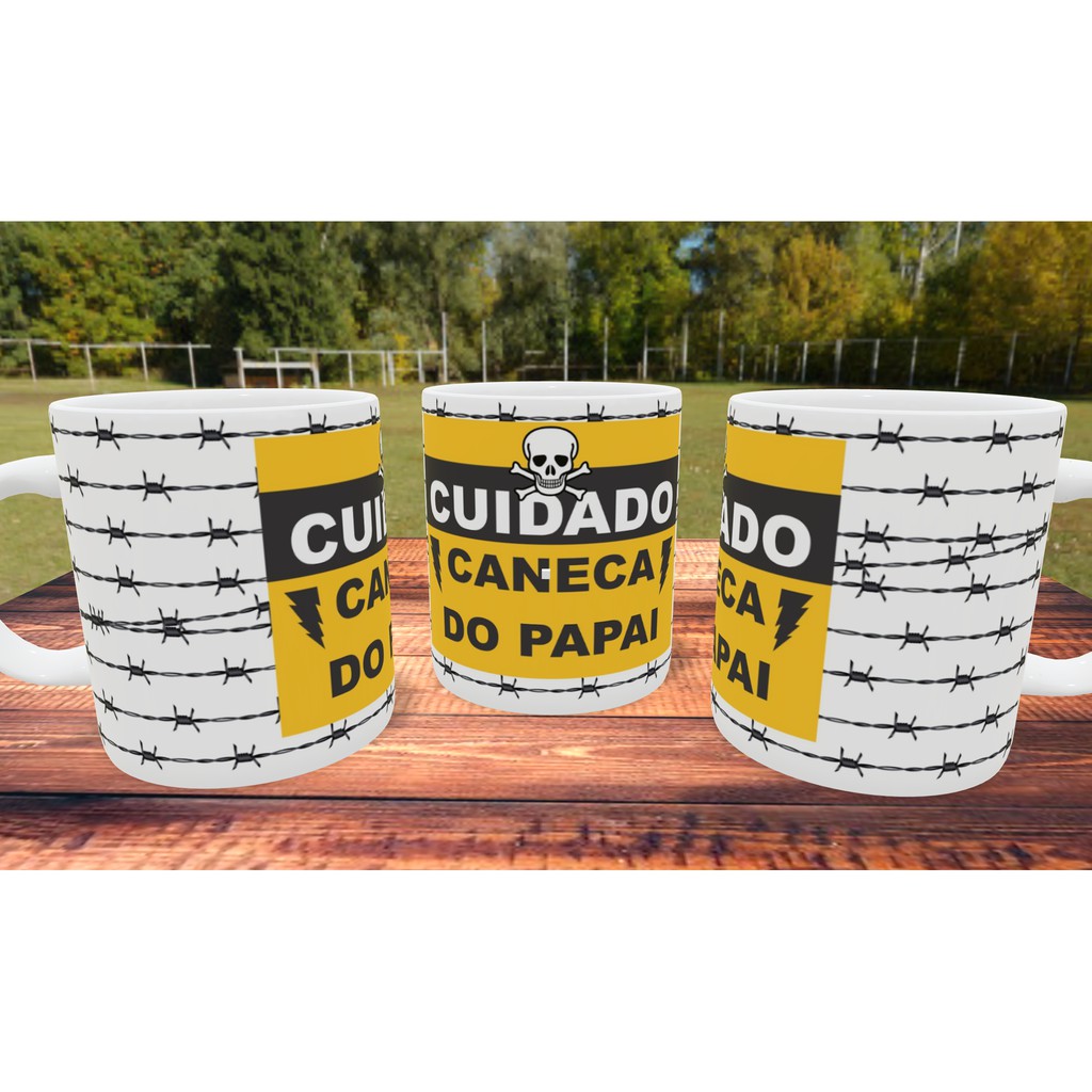 Caneca dia dos pais - cuidado caneca do papai personalizada de porcelana | presente MEGA OFERTA!