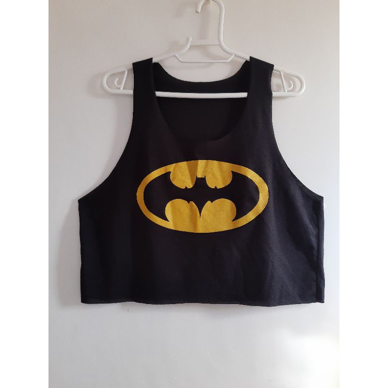 TOP CROPPED BATMAN CORTE A LAZER TREINO ACADEMIA | Shopee Brasil