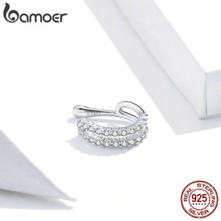 (1 Peça) Bamoer 925 Sterling Silver Dazzling Ear Cuff Clip Brincos Para Mulheres Declaração De Casamento Jóias SCE904 em Oferta na Shopee