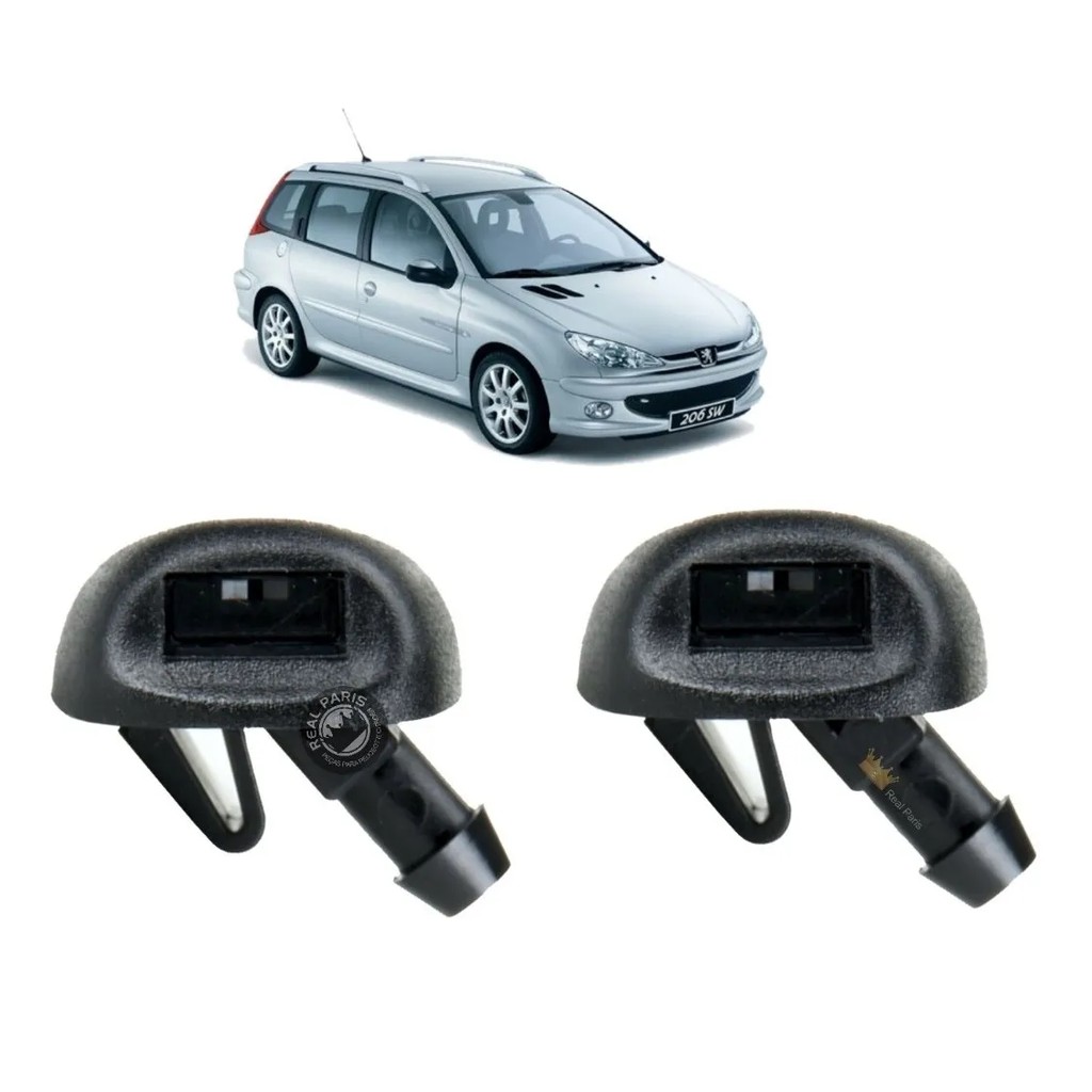 Par Brucutu Esguicho Água Parabrisa Peugeot 206 207 - 6438AV
