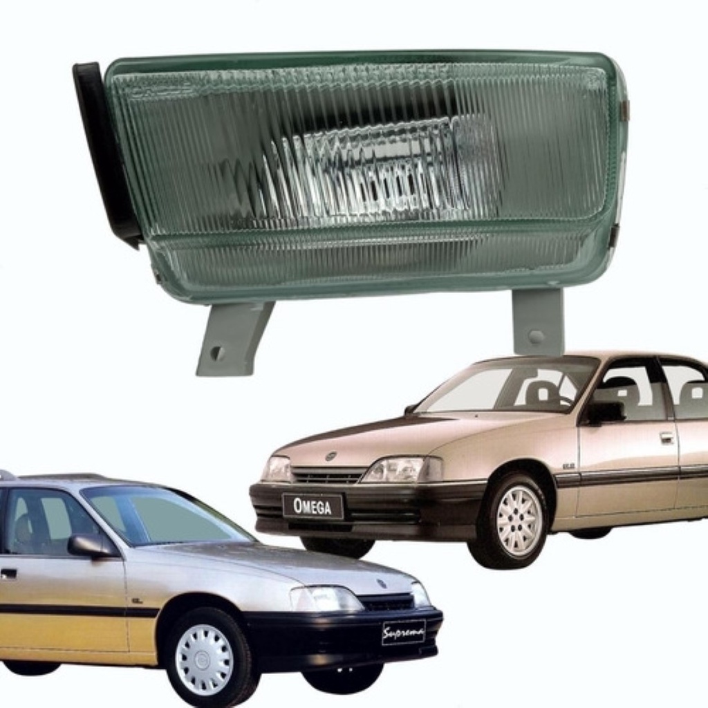 Farol Auxiliar Neblina Esquerdo Omega Suprema Lente Vidro 1993 a 1998