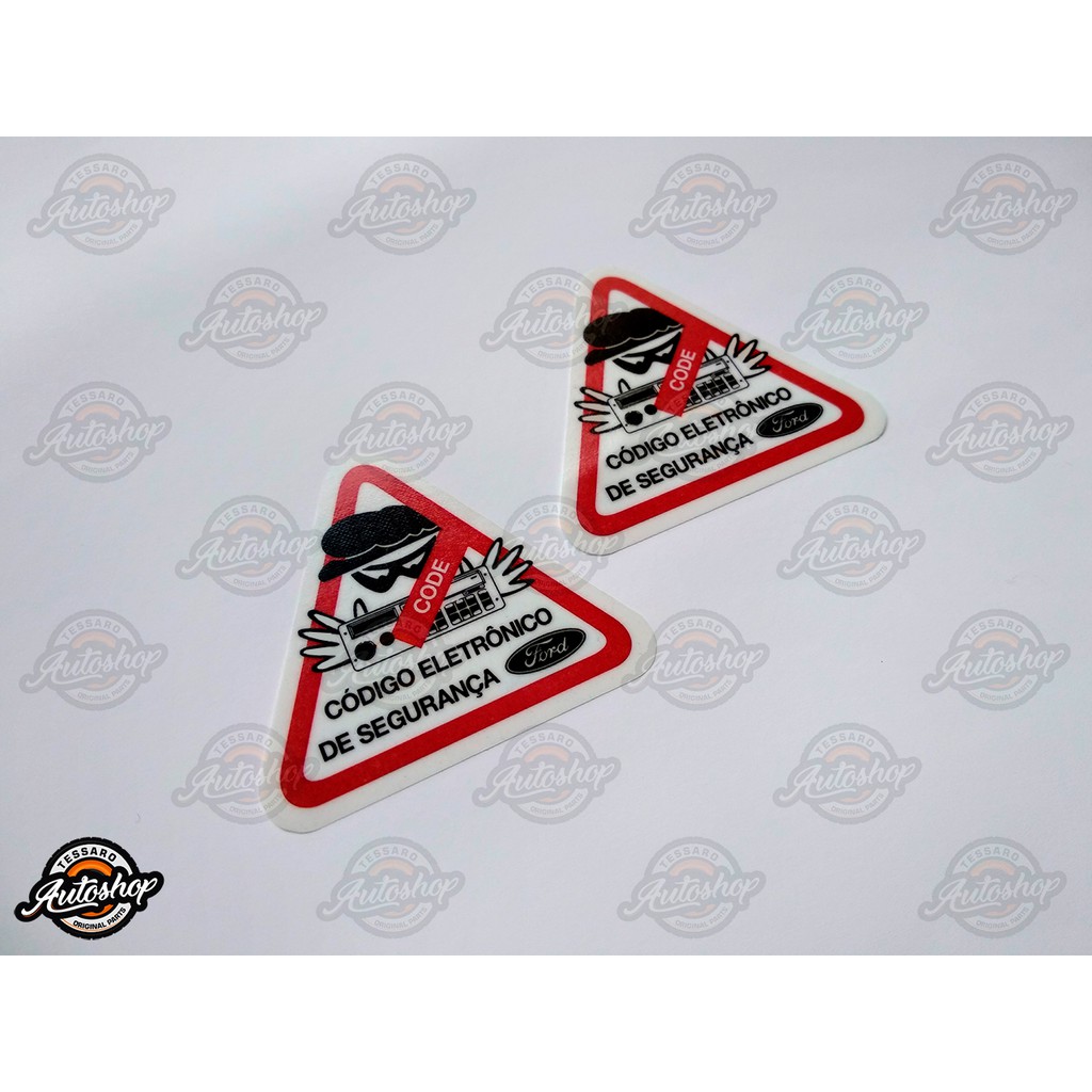 Adesivo Code Radio Ford Escort Versailles Royale Belina Scala Del Rey Ghia Pampa F1000 Verona