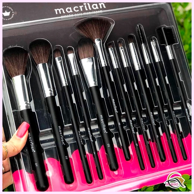 Kit De Pincel Profissionais Macrilan C/12 Pincéis