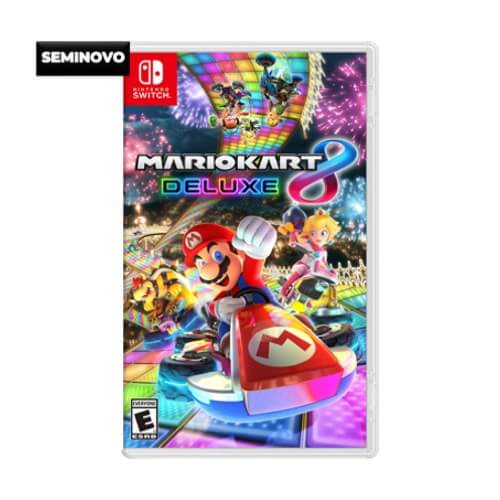 Jogo Mario Kart 8 Deluxe Nintendo Switch Mídia Física Original (Seminovo)