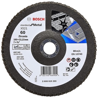 Disco Flap Bosch Standard for Metal 180mm G60 Curvo