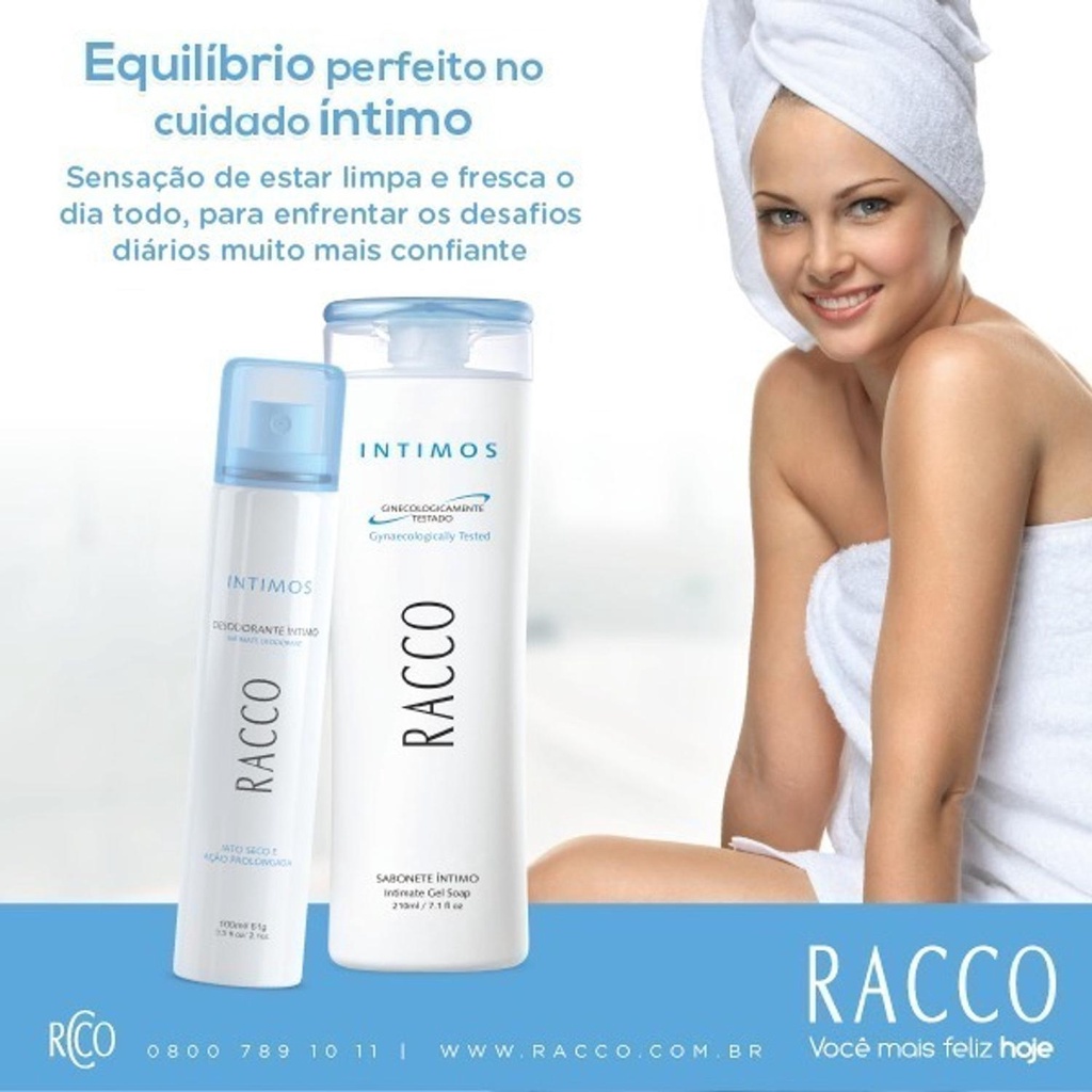 Kit Sabonete Intimo + Desodorante Intimo Feminino Racco