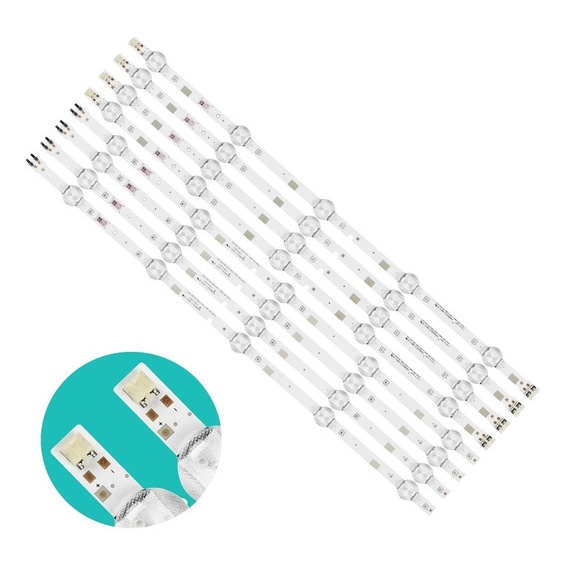 Kit 8 Barras De Led para tv samsung Un49j5200 Un49j5200ag