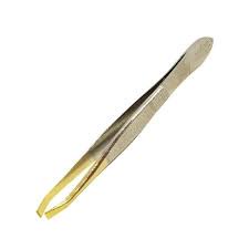 Pinça Edel Solingen 9Cm Banho Ponta Ouro 2241-303 reta em Oferta na Shopee