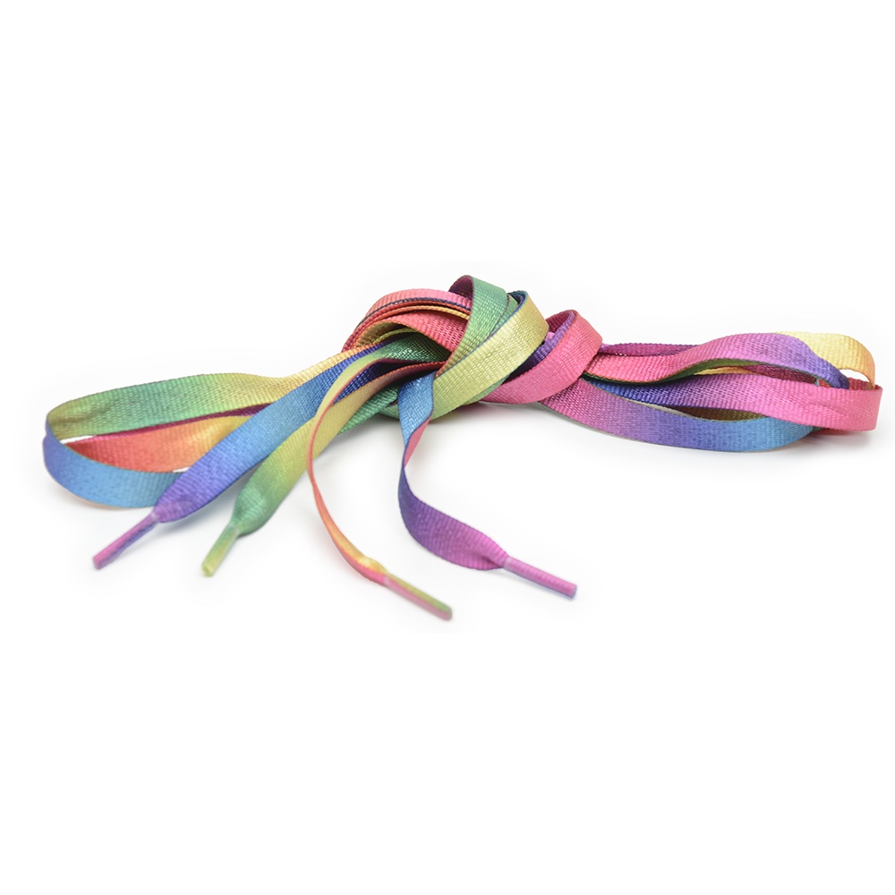 Cadarço Algodão poliéster chato Tênis Bota Tie Dye tamanho 1.20