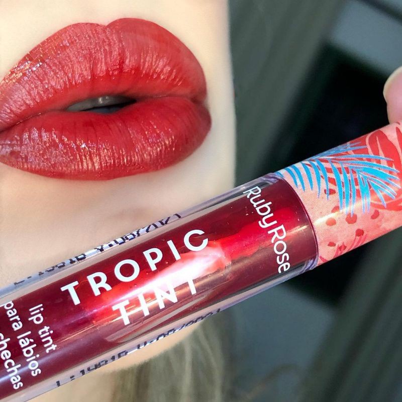 lip tint para lábios e bochechas tropic tint | Shopee Brasil