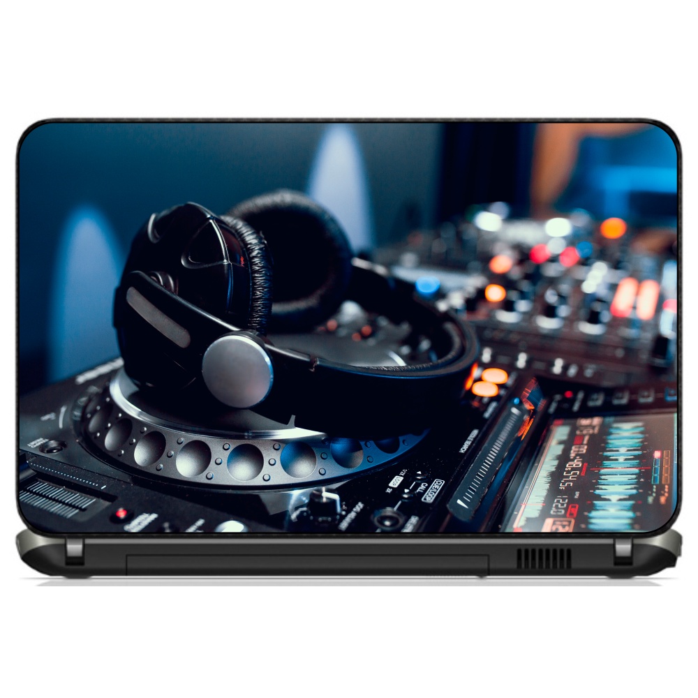 Adesivo Personalizado Skin Pelicula Notebook Macbook Tablet DJ [  31 ] Deejay Musica Som headphone Balada