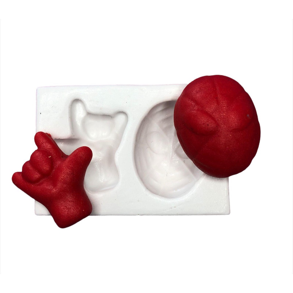 Molde De Silicone Conjunto Homem Aranha Molde Para Confeitaria Molde Para Biscuit 454