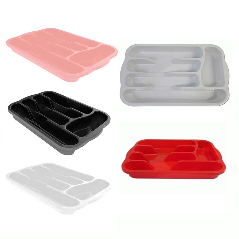 Porta Talheres Organizador Para Talheres Com 5 Divisórias De Plastico Uninjet