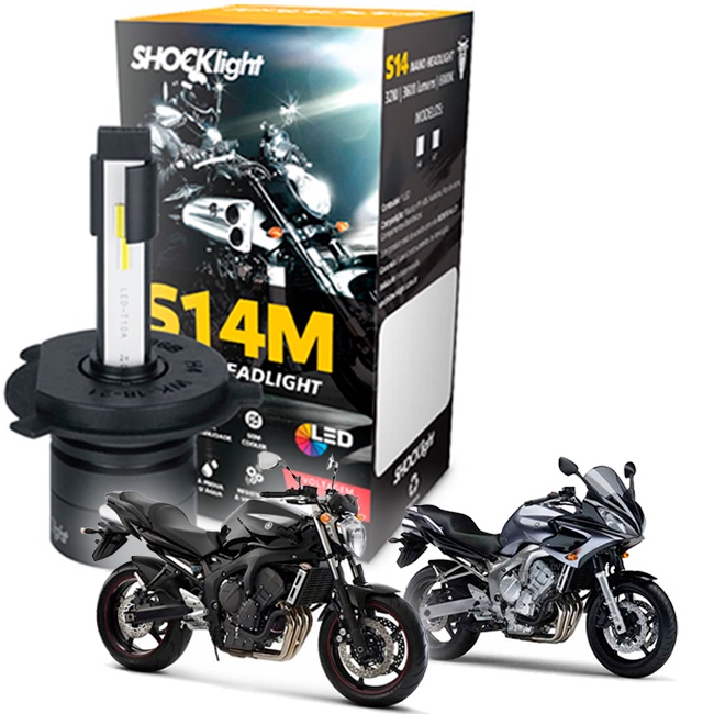 Lâmpada Super Ultra Led Farol Moto Yamaha Fz6 N 2008 2009 em Oferta na Shopee