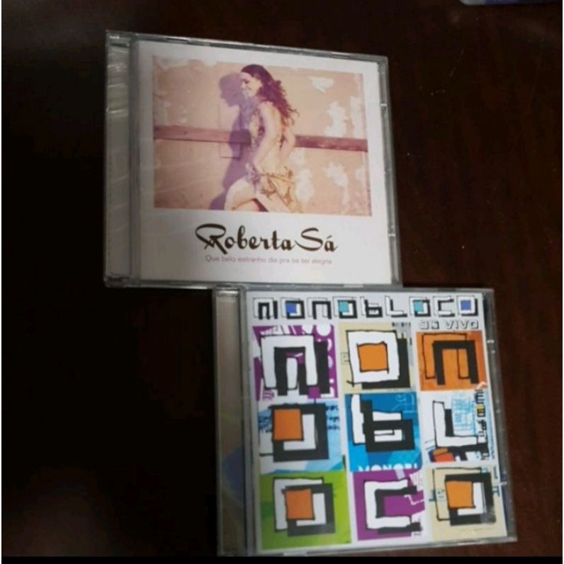 cd Roberta Sá que belo estranho dia pra se ter alegria + cd Monobloco ao vivo