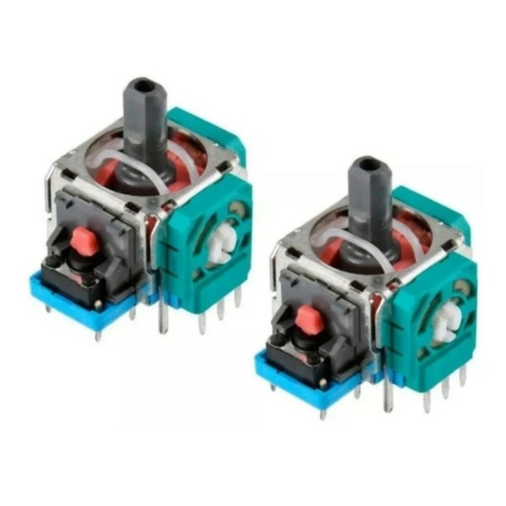 Kit 2 Botões Botão Analógico 3d Direcional Compatível Controle Joystick Ps4 Playstation Oem Conserto Drift Ajuste Reparo