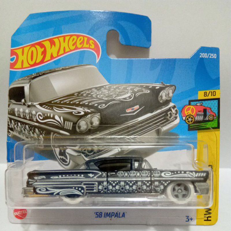 hot wheels 58 Impala t-hunt simples 2022 (pneus de borracha,leia descrição)