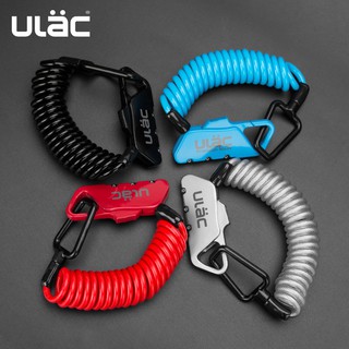 ULAC Bicicleta Mini Fechaduras Dobráveis Mochila De Capacete Motocicleta 3 Dígitos Cabo Combinado Trava Antifurto