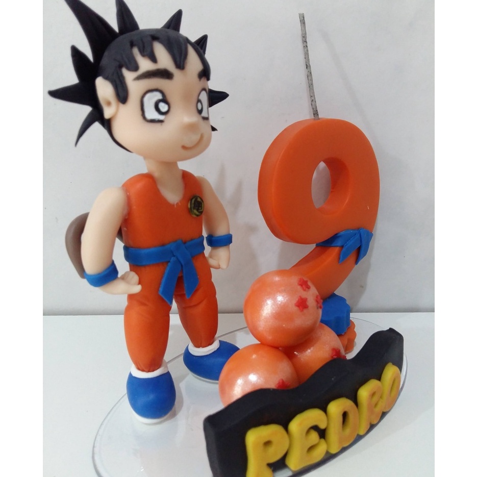 Vela de aniversário Goku em Biscuit, Topo de bolo Goku, Festa do Goku,  Dragon ball, Vela Dragon Ball | Shopee Brasil