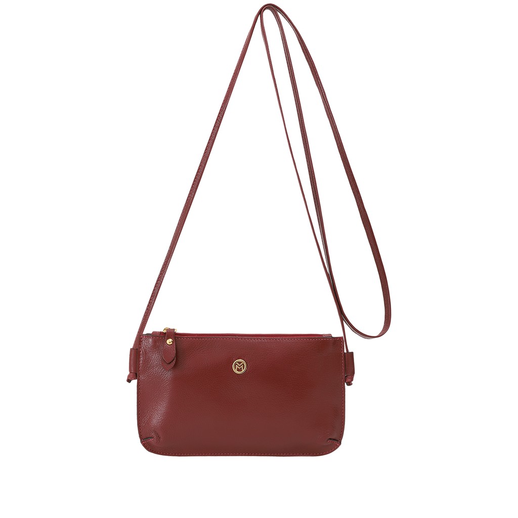 Bolsa Feminina Couro Legítimo Mariart Alça Transversal Fechamento Zíper 201