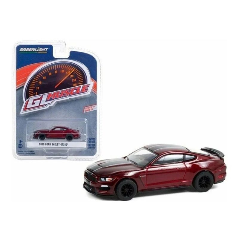 Greenlight GL Muscle Ford Mustang Gt 350 2019 Série 24 1/64 - Escorrega - Foto 3