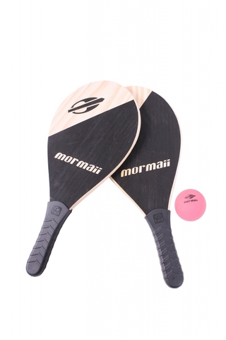 Kit Frescobol Logo Mormaii 2 Raquetes + 1 Bola Original