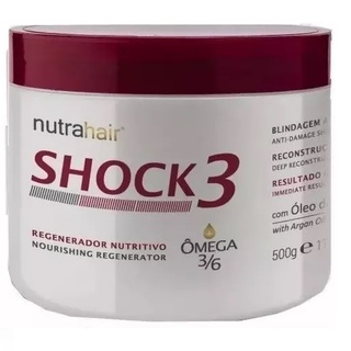 Nutra Hair Shock3 Regenerador Nutritivo Omega 500g
