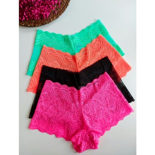 Calcinha calesson shortinho de renda sexy lingerie luxo - (1 caleçon) feminino