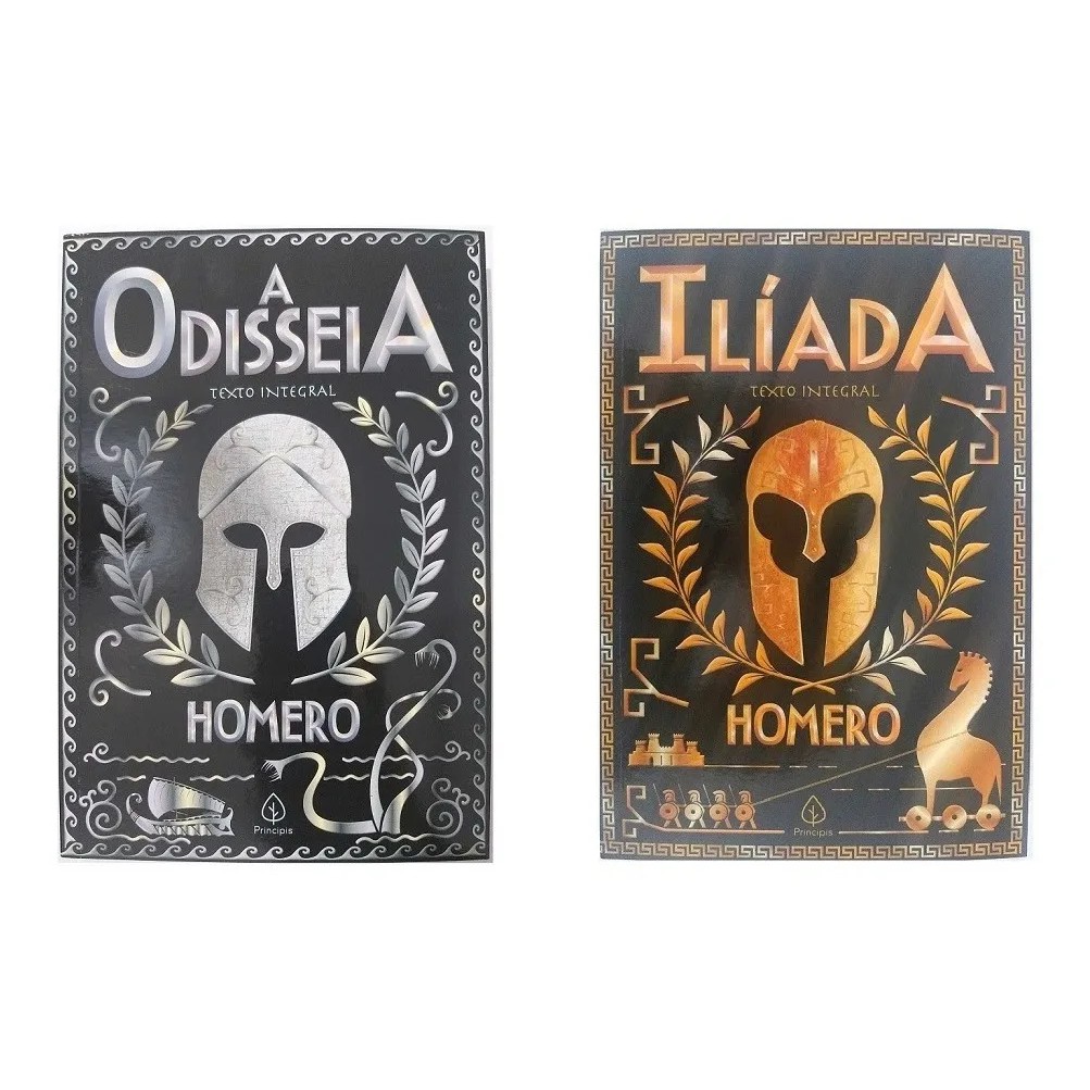 Coleção 2 livros Homero Livros A Odisseia + Ilíada - Obra Completa