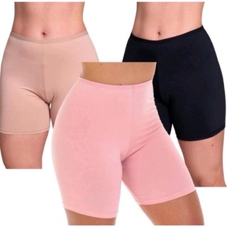 Anágua Short segunda pele Kit com 3