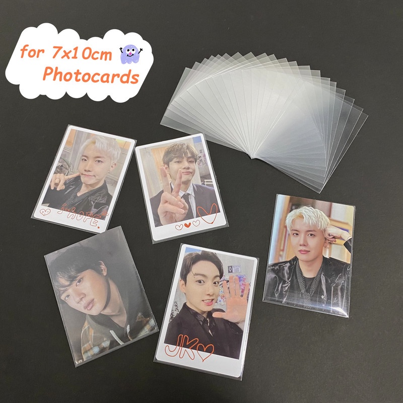50pcs Card Sleeves Acid-free Card Protector for 7x10cm Idol Photocard Inner Sleeve YGO MTG Game Cards