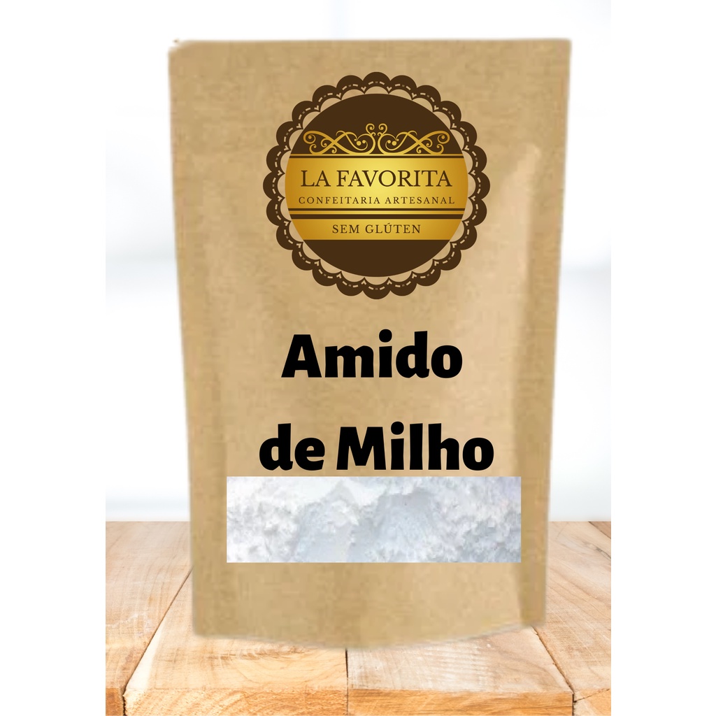 Amido de Milho 250g ou 500g Sem Glúten (Maizena) a granel