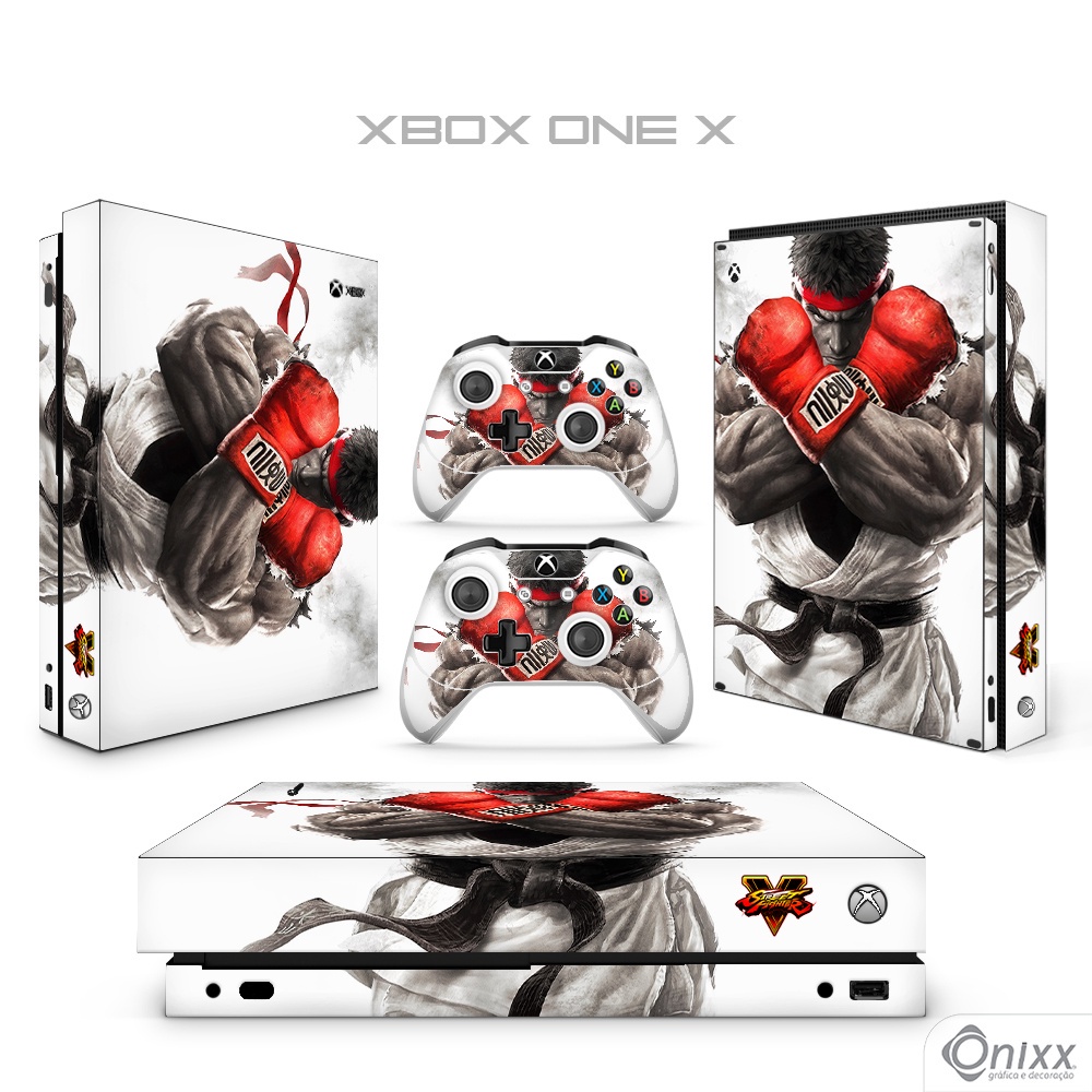 Skin XBOX ONE X Adesiva Street Fighter V