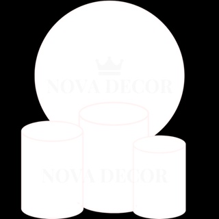 kit capa painel 1,50 branco + trio de capas para cilindros brancas em Oferta na Shopee