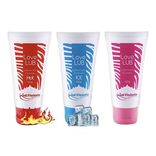 Gel Lubrificante Love Lub Efeitos e Sensações Excitantes - La Pimienta 60g Escolha o Seu!