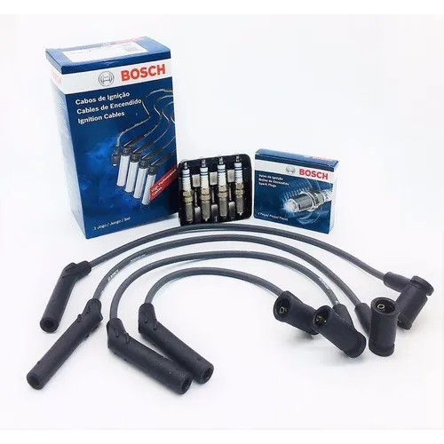 Jogo Cabo E Vela Bosch FIESTA 1.0L 1999 2000 2001 2002 2003 2004 2005 2006 Original - Spare Parts and Accessories for Vehicles