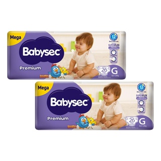 Kit 2 Fraldas Babysec Galinha Pintadinha Premium Tamanho G 26 unidades cada em Oferta na Shopee