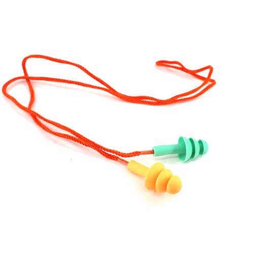 Protetor Auricular Silicone Bicolor Cordão Algodão 15DB PPA 04 PROTEPLUS em Oferta na Shopee
