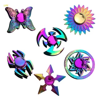 Lun New Metal Colorido Borboleta Dardo Alívio Do Estresse Spinner Dedo Spinner Toy Kids