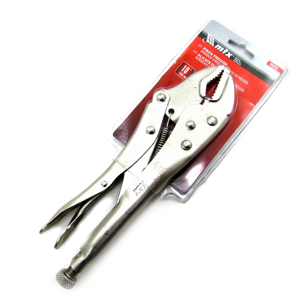 Alicate De Pressão Mordente Curvo Reto 10 Pol 250mm Robusto em Oferta na Shopee